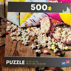 🧩 500 piece Sure Lox “Popcorn” puzzle for the whole family. Complete.